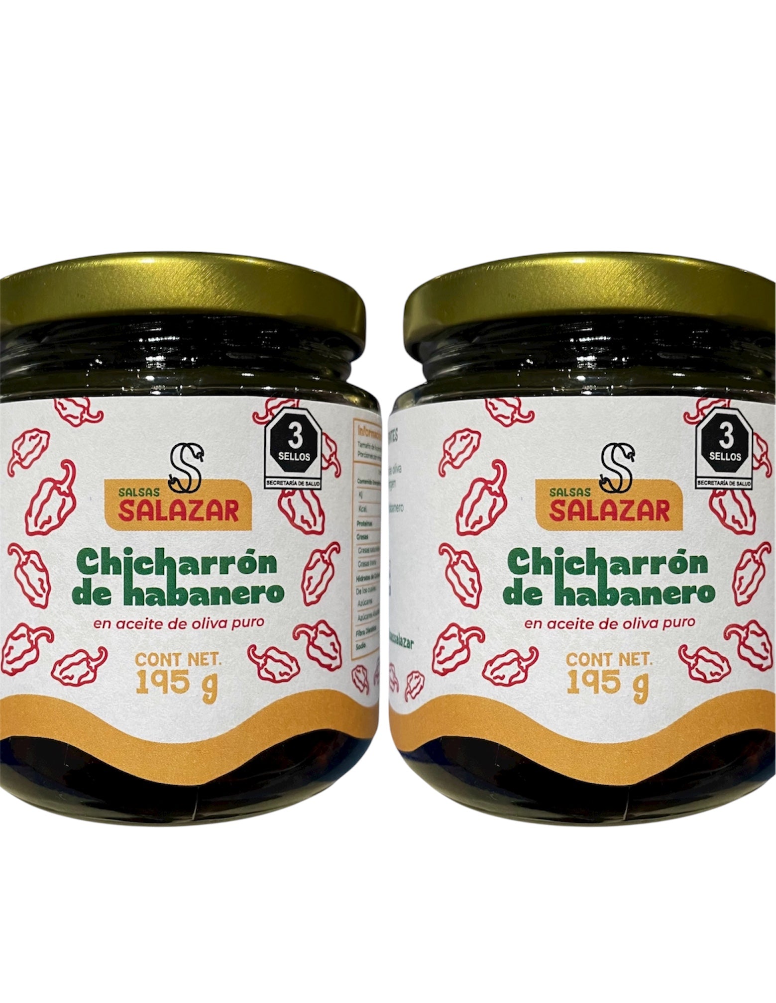 2 Pack Chicharrón de Habanero en Aceite de Oliva